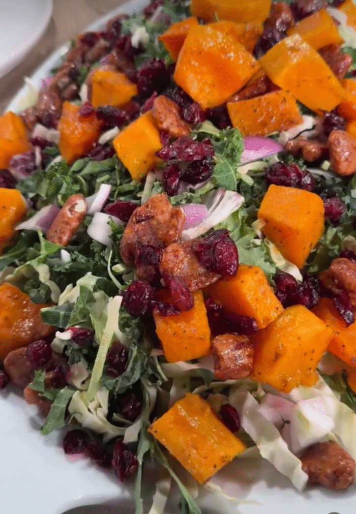 Butter nut squash kale salad - Image 1
